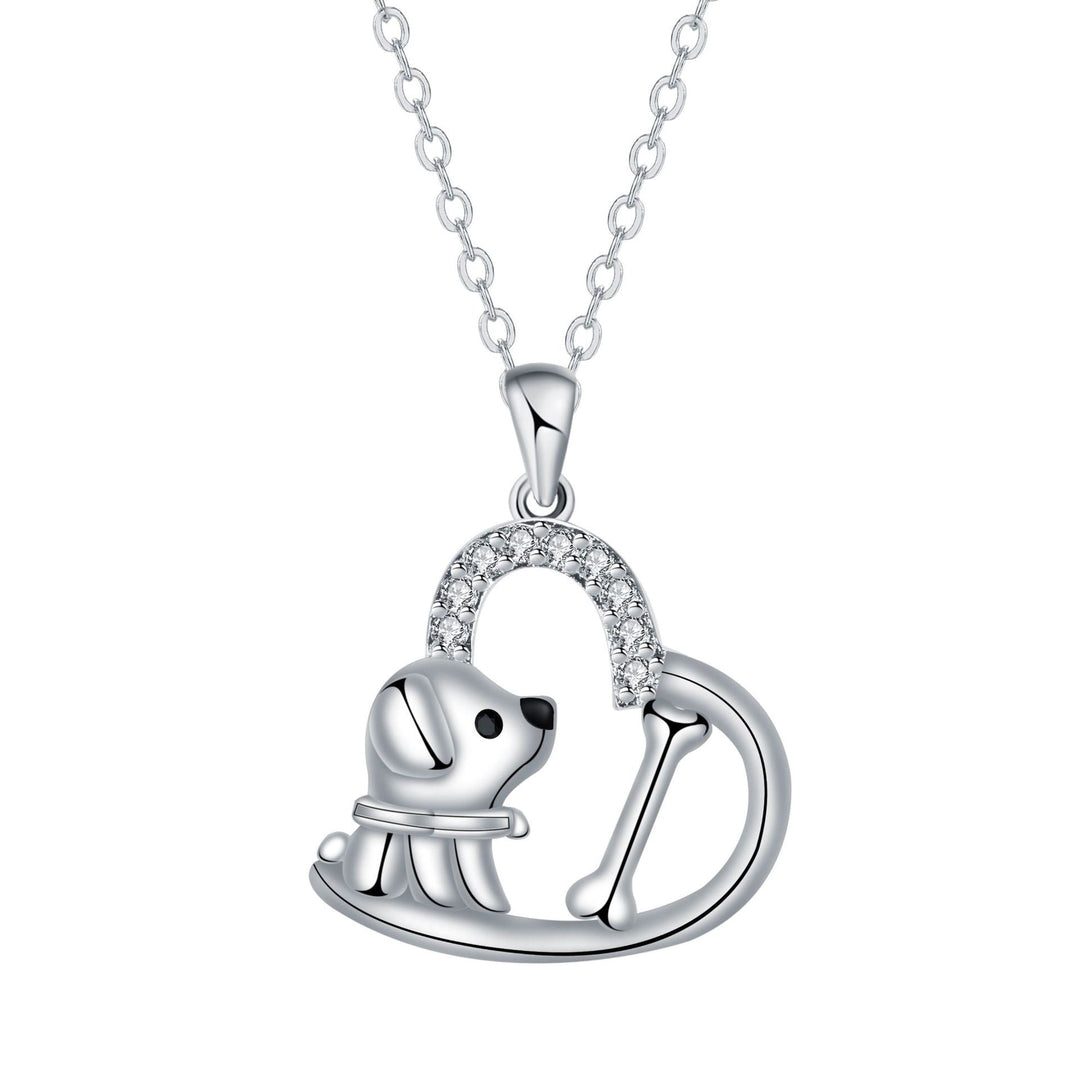Heart Pendant 'Loyal Companion' Silver Necklace