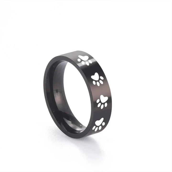Paw Ring in Stainless Steel – Symbolic Jewelry for Animal Lovers